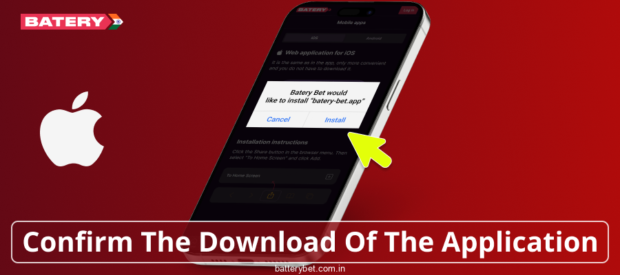 Allow downloading Batery Bet IN on iOS