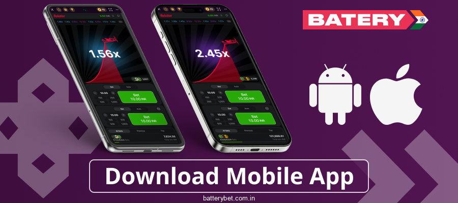 Mobile game Aviator Batery Bet India