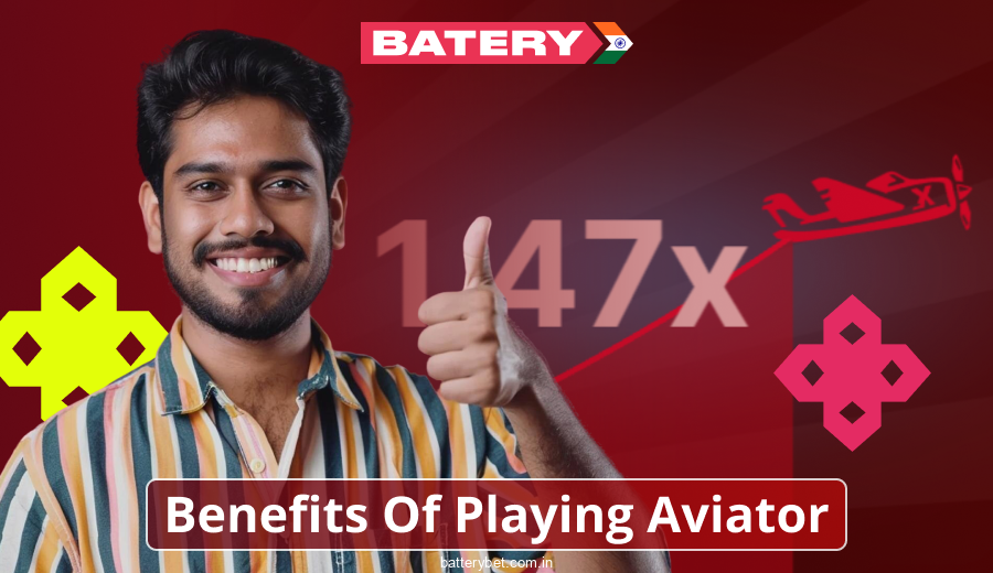 Advantages in the game Aviator Batery Bet India