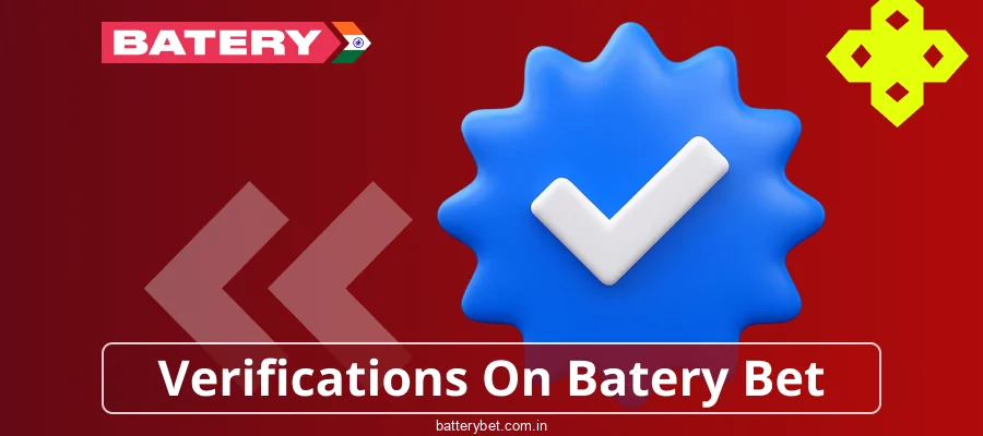 Verify your account in Batery Bet IN